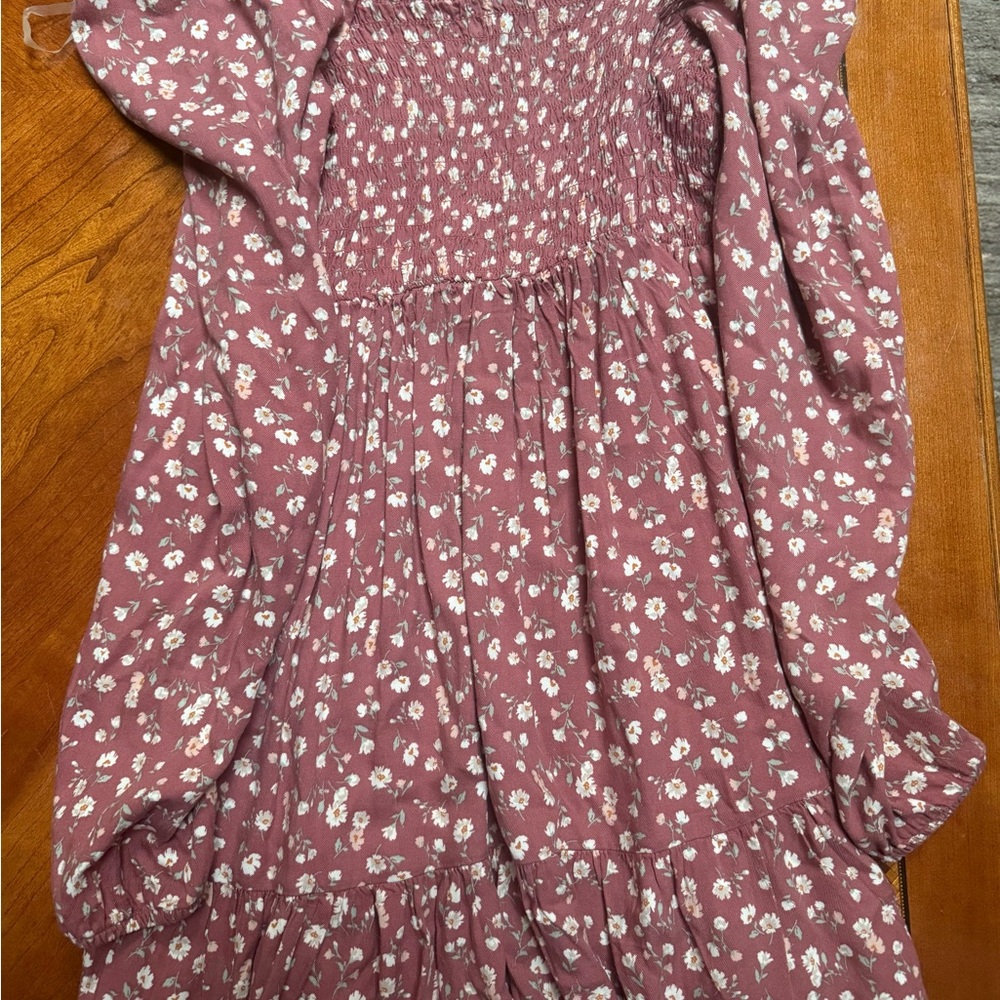 Arizona Jean Company Pink Ruffled Tiered Sundress